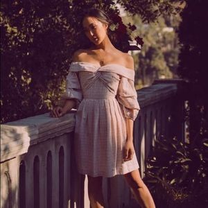 Chriselle X J.O.A. Tiered Sleeve Minidress